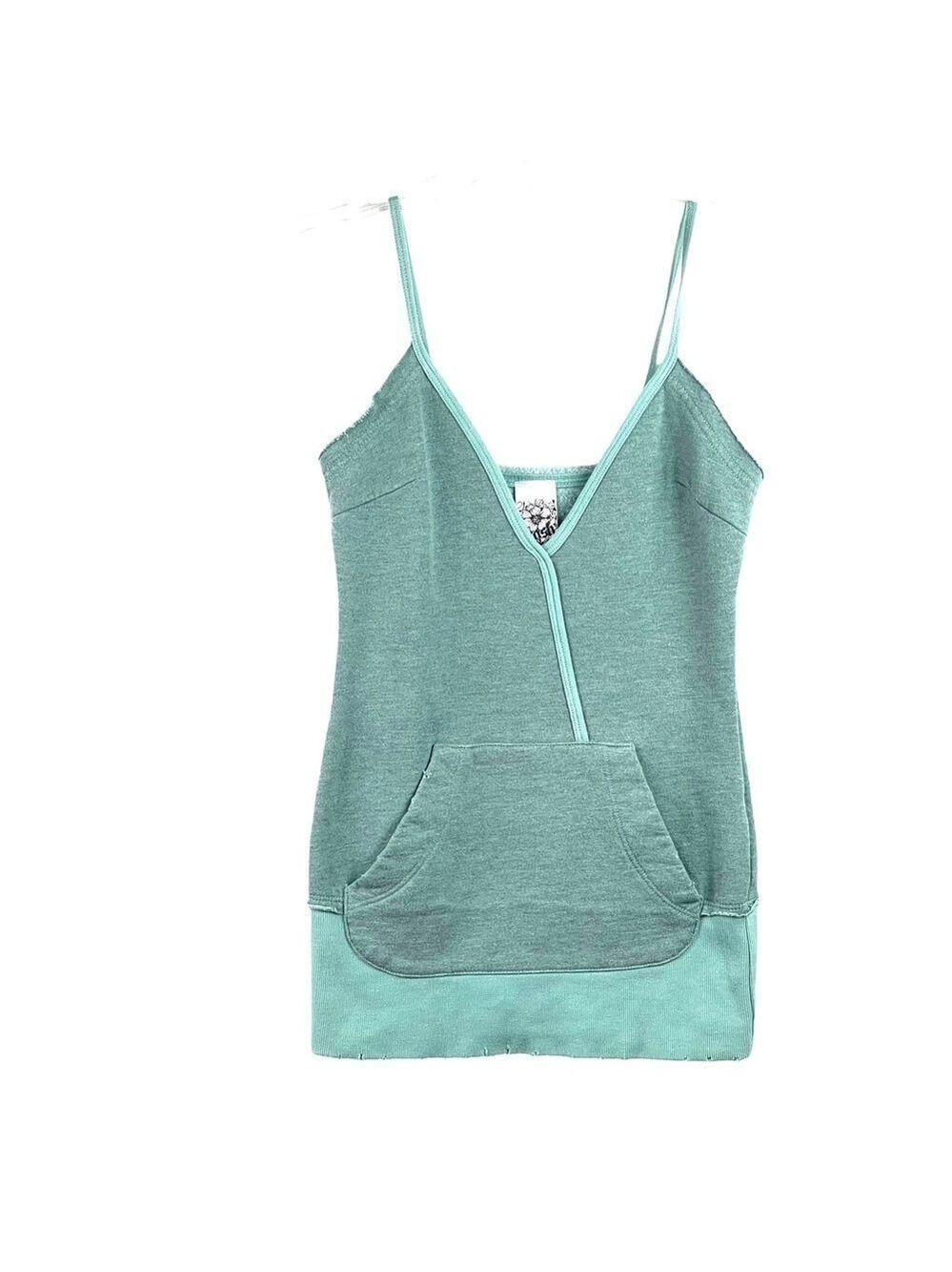 nwot- Crash & Burn Strappy sweat shirt top FDL Emb